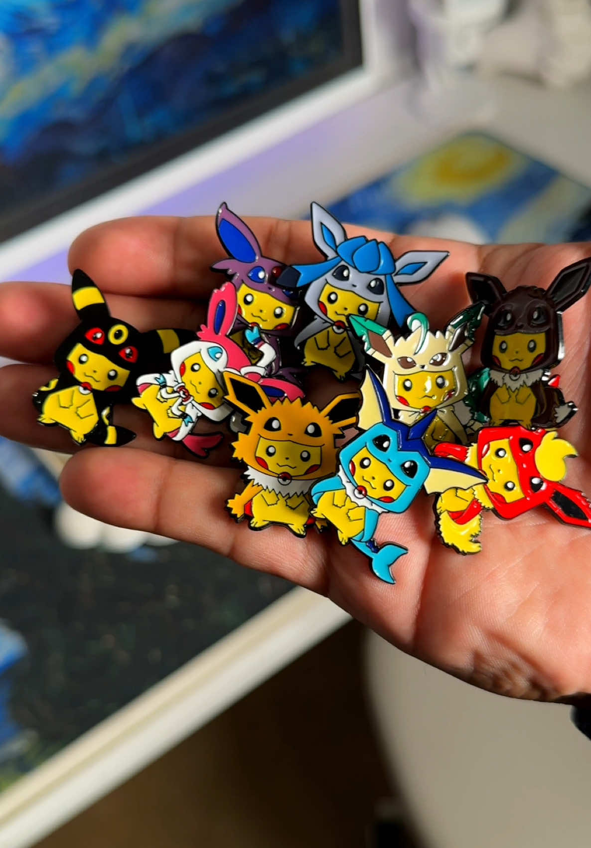 Best combo deal on this app Poncho Pikachu pins! ##pokemonpins##pikachupins##ponchopikachu##ponchoeevee##tiktokshop