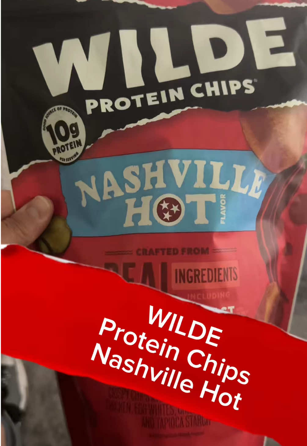 @WildeChips Nashville Hot #tryitouttj #wildeproteinchips #nashville #hot #chicken 