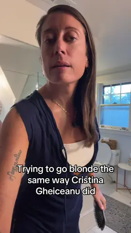@Cristina Gheiceanu Shoukd I keep treating the whole head until it gets to blonde? My hair feels super healthy, so I’m tempted to keep treating it every 2 weeks. I definitely have a long way to go! Some people say I’ll never get there! #garniernutrisse #brunettetoblonde #boxdye 