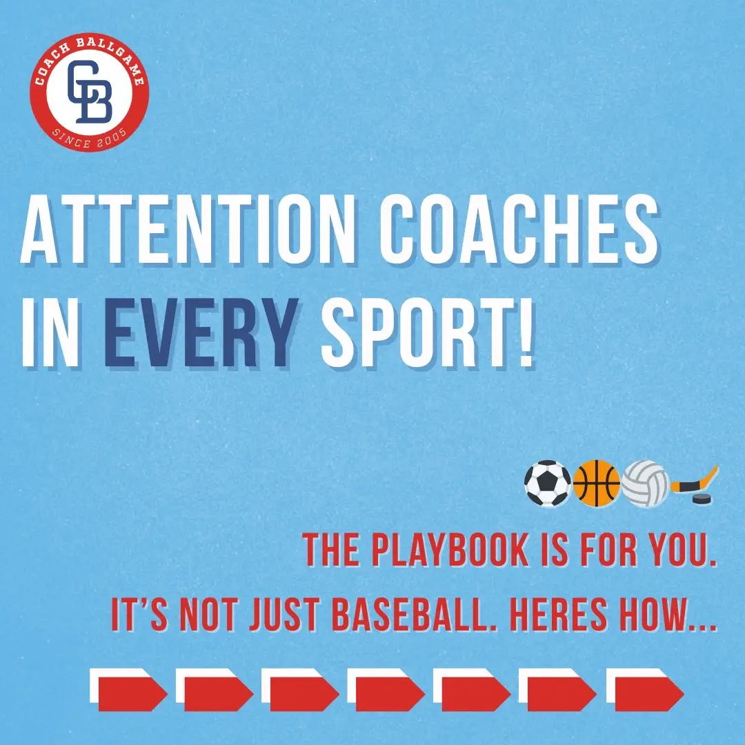 Check out Coach Ballgame University in the bio!! Tag or send to a coach who would benefit!! 🏀⚽️🏐🏒 The Coach Ballgame University Playbook isn’t about baseball, it's about coaching kids like humans first, athletes second. 📖 Inside, you’ll get: ✅ Practice builders that kill boredom in ANY sport ✅ Scripts for dealing with meltdowns + parents ✅ Culture templates that make your team LOVE showing up Other coaches run drills. You’ll run a program kids never forget. 👉 Grab the Playbook. Make sports fun again.