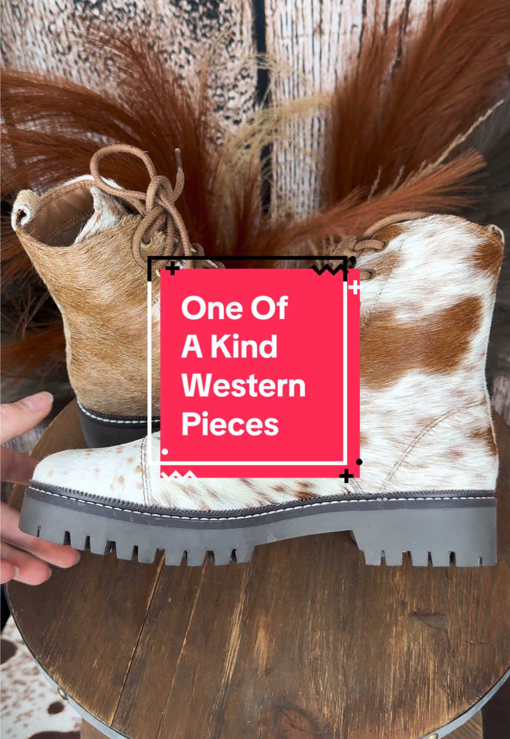 ✨ Hair-on hide = one of a kind. ✨ Every single piece is unique, so no two patterns are ever the same. When you grab a hair-on bag, wallet, or boot, you’re getting something truly one of a kind. That spot? That swirl? That coloring? Nobody else will have the exact same one, and that’s what makes it so special. 🤎🐄 #westernwear #myra #westernfashion #fallinspo 