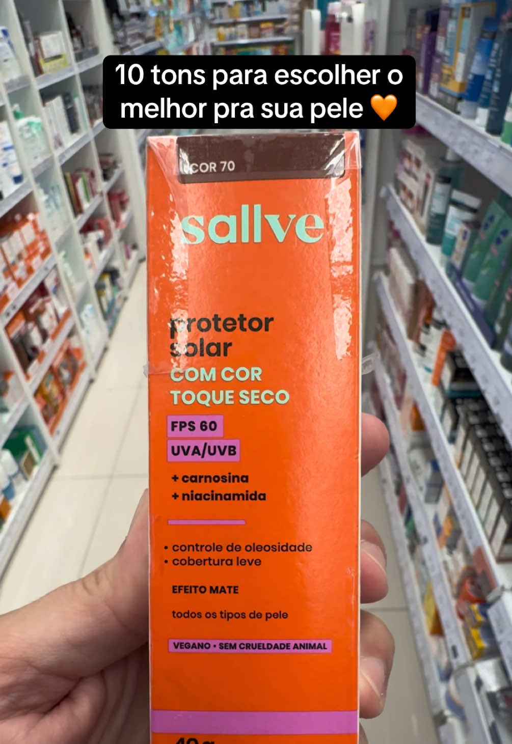 #sallve  #protetorsolarcomcor  #protetorsolarfacial  #autocuidadofeminino  #rotinadeskincare 
