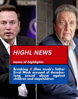 Errol Musk, father of Elon Musk, has been accused of sexually abusing five children and stepchildren in allegations dating back to the 1990s, according to The New York Times. Reports claim he inappropriately touched a 4-year-old stepdaughter, sniffed her underwear, groped his two daughters and a stepson, and that even his 5-year-old son said he was abused. South African police have investigated three times—two cases were closed without charges, and the outcome of the third remains unclear. Musk denies all allegations, calling them “false” and attempts by family members to extort money from Elon Musk. The accusations add to Errol Musk’s long history of controversy. In 2017, he admitted to fathering a child with his stepdaughter, Jana Bezuidenhout, who was only 4 years old when he entered her mother’s life . #elonmusk #errolmusk #elonmuskfather #highlights 