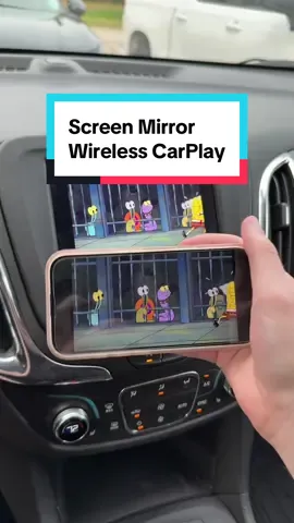 The new adapter has screen mirroring and wireless carplay all in 1! #carplayadapter #screenmirroring #wirelesscarplay #caradapter #carhacks 