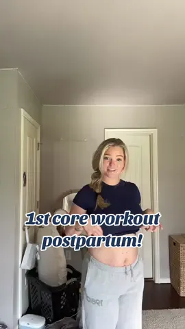 Day 1!! #creatorsearchinsights#postpartum#workoutroutine#corestrength#newseries