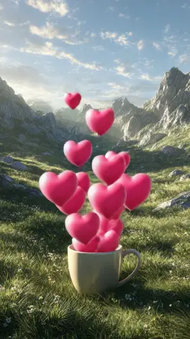 ☕️⛰️💖 #coffee #コーヒー #ハート #癒し #heart 