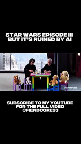 Star Wars Episode 3 ruined by AI    #starwars #foryoupage #viral #fyp #ai 