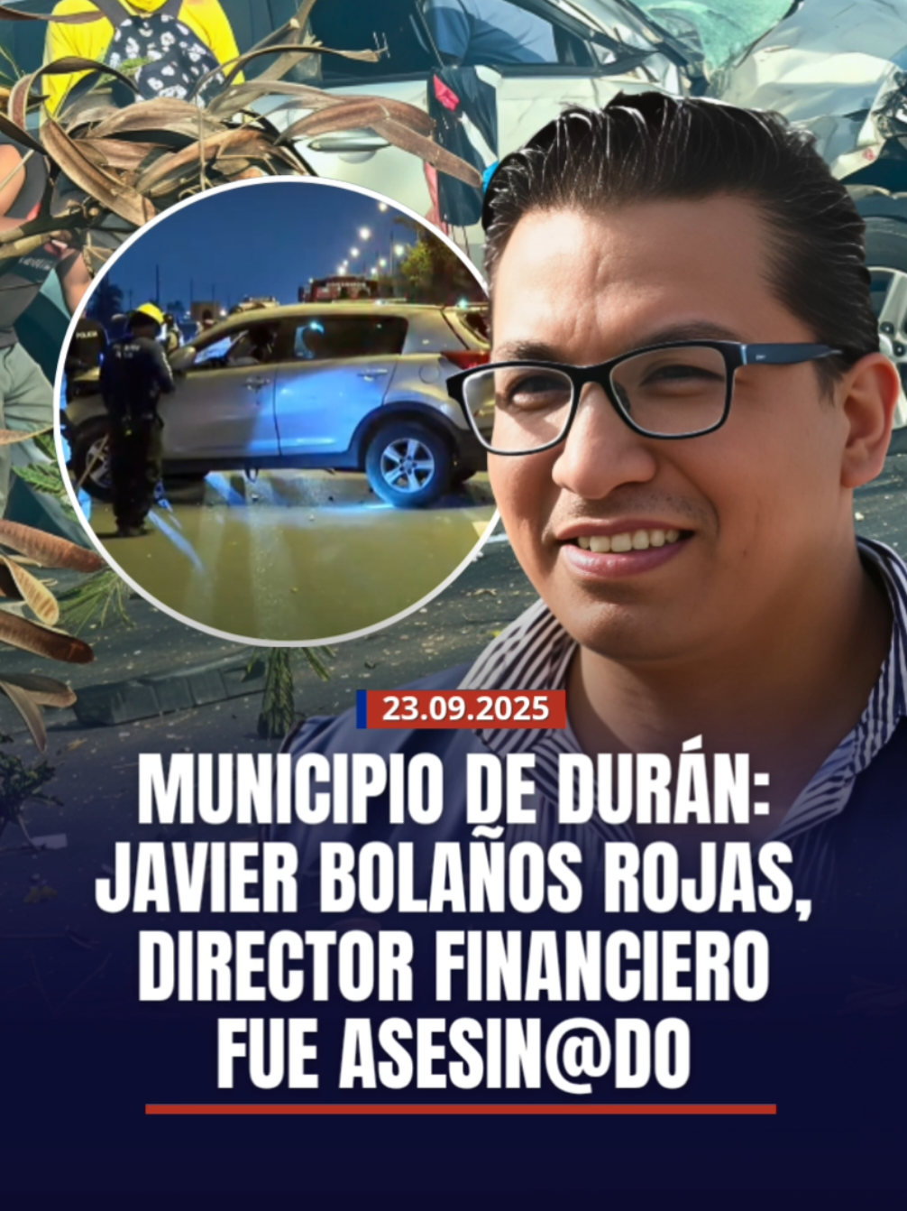 As3sinan al director financiero del Municipio de Durán, Javier Bolaños. Cortesía: @Ecuavisa Noticias  #ecuador #danielnoboa #rafaelcorrea #noticias #paratii 