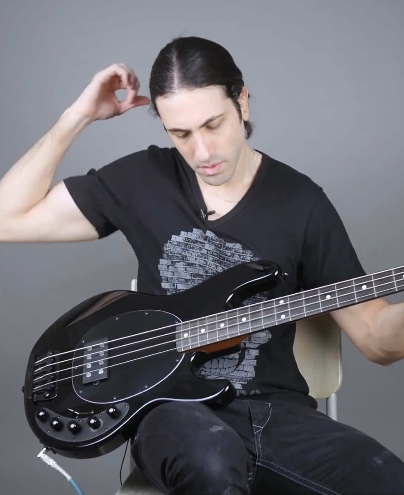 Demoing the DarkRay Bass #SterlingByMusicman #bass #bassguitar #basstok @Ernie Ball 