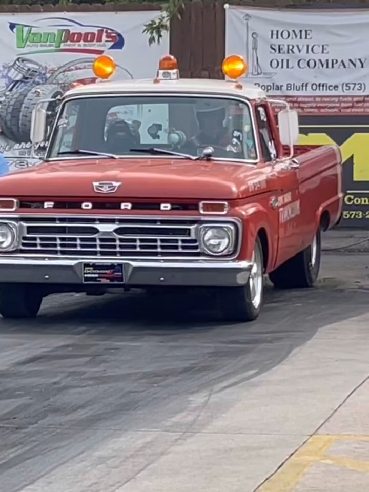 Gen 3 Hemi Powered Vintage Ford Truck Laying Down Some Rubber! #2hacksgarage #horsepower #sendit #dragstrip #rpm #burnout #mopar #moparornocar #ford #truck #hemi #oldschool