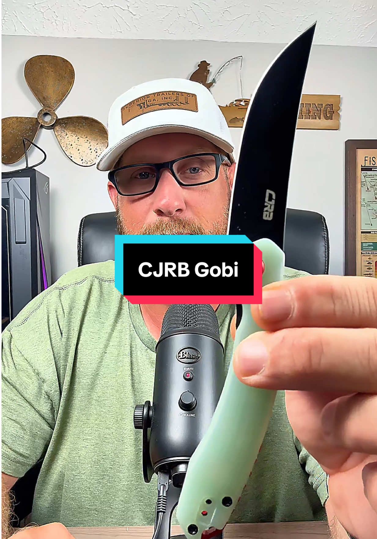 The @CJRB Cutlery #gobi is an absolutely beautiful #knife  #edc #sharp #tonycollumfishing 