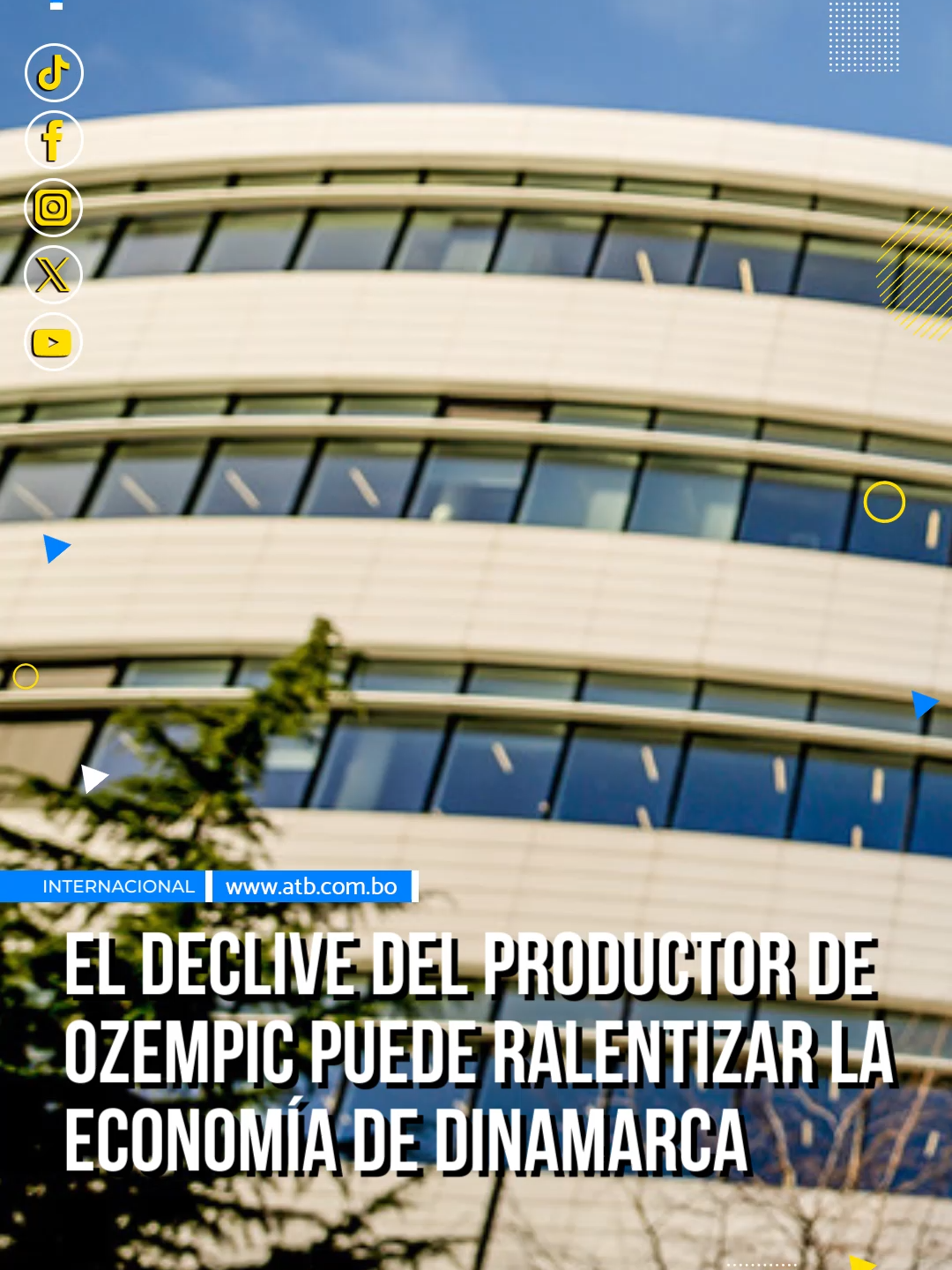 La compañía farmacéutica danesa Novo Nordisk ha potenciado significativamente la economía de Dinamarca en los últimos años tras irrumpir en el mercado estadounidense con su medicamento estrella, el Ozempic, indica The New York Times. Si bien las exportaciones de la empresa evitaron la recesión económica del país durante dos años, actualmente Novo Nordisk está recortando gastos y puestos de trabajo luego de que cayeran sus acciones en un 20 % hace casi 2 meses, según el medio. #ATBDigital #ATBNoticias #ATBInforma #ATBInternacional