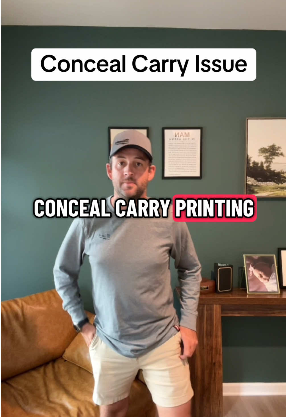 Big conceal carry problem. #ccw #tactical #edcgear #concealcarry #holster 