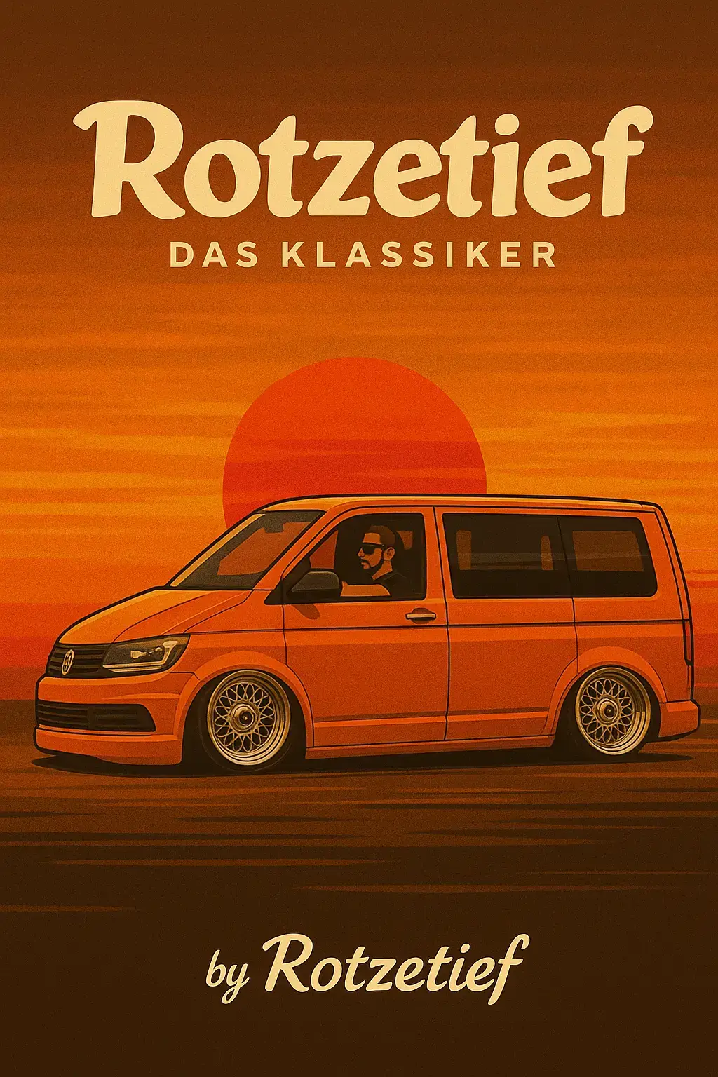 Wenn tief einfach nicht tief genug ist… 🔥 #T5Life, #LowAndSlow, #DeepDishDreams, #SunsetCruise, #StanceNation