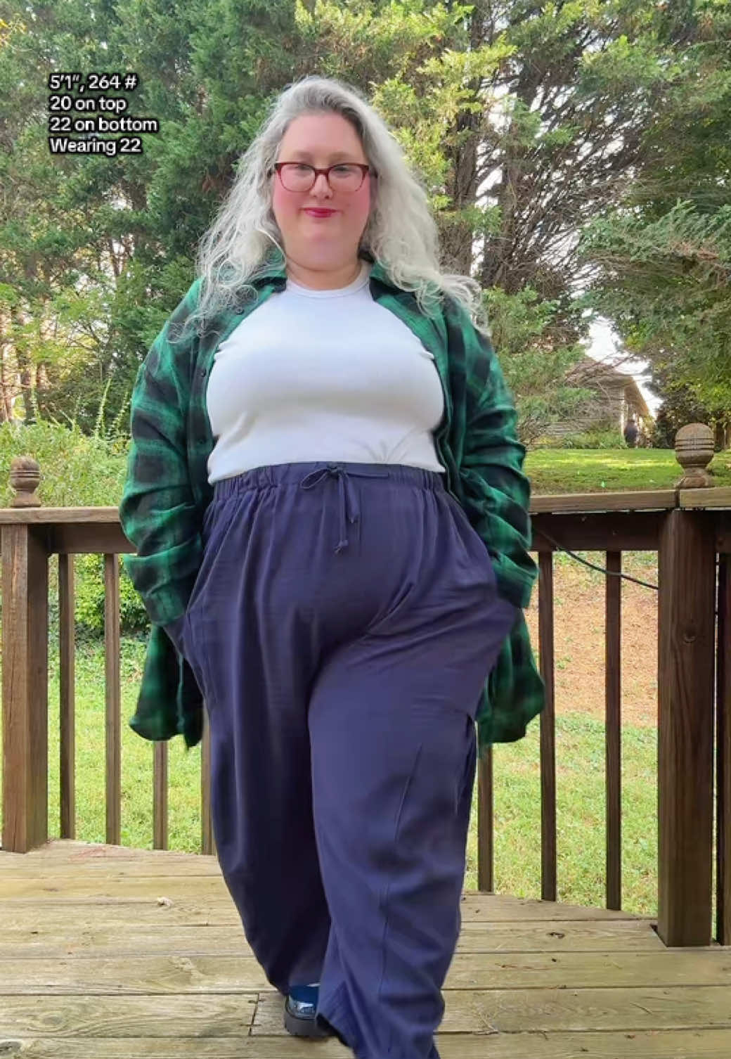 Is it really fall if you don’t have at least one plaid flannel? 😂 This IN’VOLAND plus size shacket is giving cozy lumberjack girlfriend vibes 🔥 I grabbed the green in size 22 and now I kinda want them all… *264 #, 5’1”, standarly 20 on top, 22 on bottom. #fallfreshness #tiktokshopcreatorpicks #plussizefashion #falloutfitinspo #plussizetop plus size fall fashion, flannel shirt 