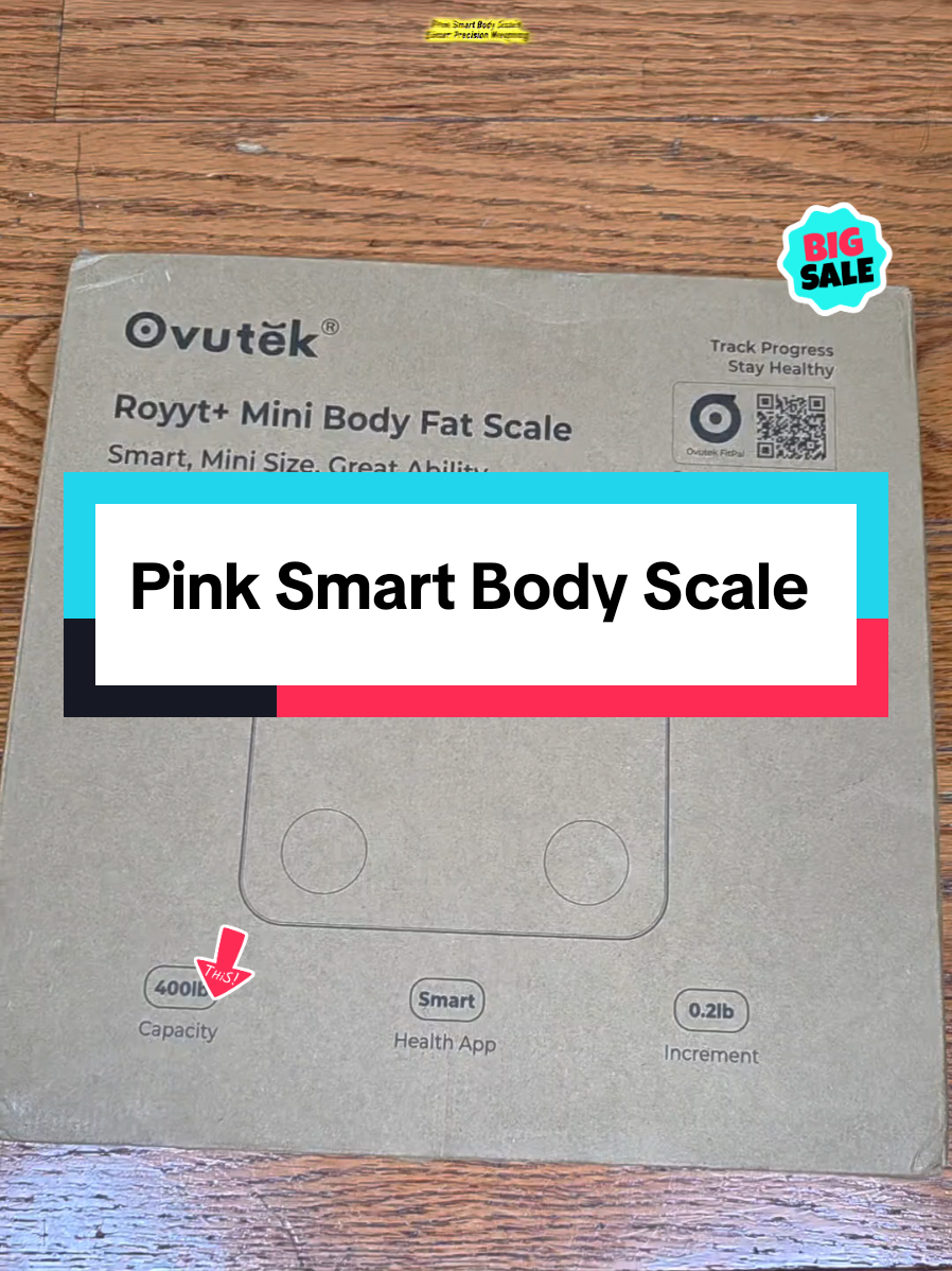 Ovutek Smart Scale, Digital Bathroom Scale with Bmi & Body Fat Tracking, Smartphone APP Integration, 400lb Capacity, Compact Design #bodygoal #smartscale #digitalscale #weighingscale #healthgoals @Ovutek 