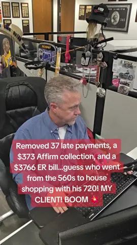 Removed 37 late payments, a $373 Affirm collection, and a $3766 ER bill...guess who went from the 560s to house shopping with his 720! MY CLIENT! BOOM 💥  #anotherone #fypシ゚viral #fyp #parati #approved