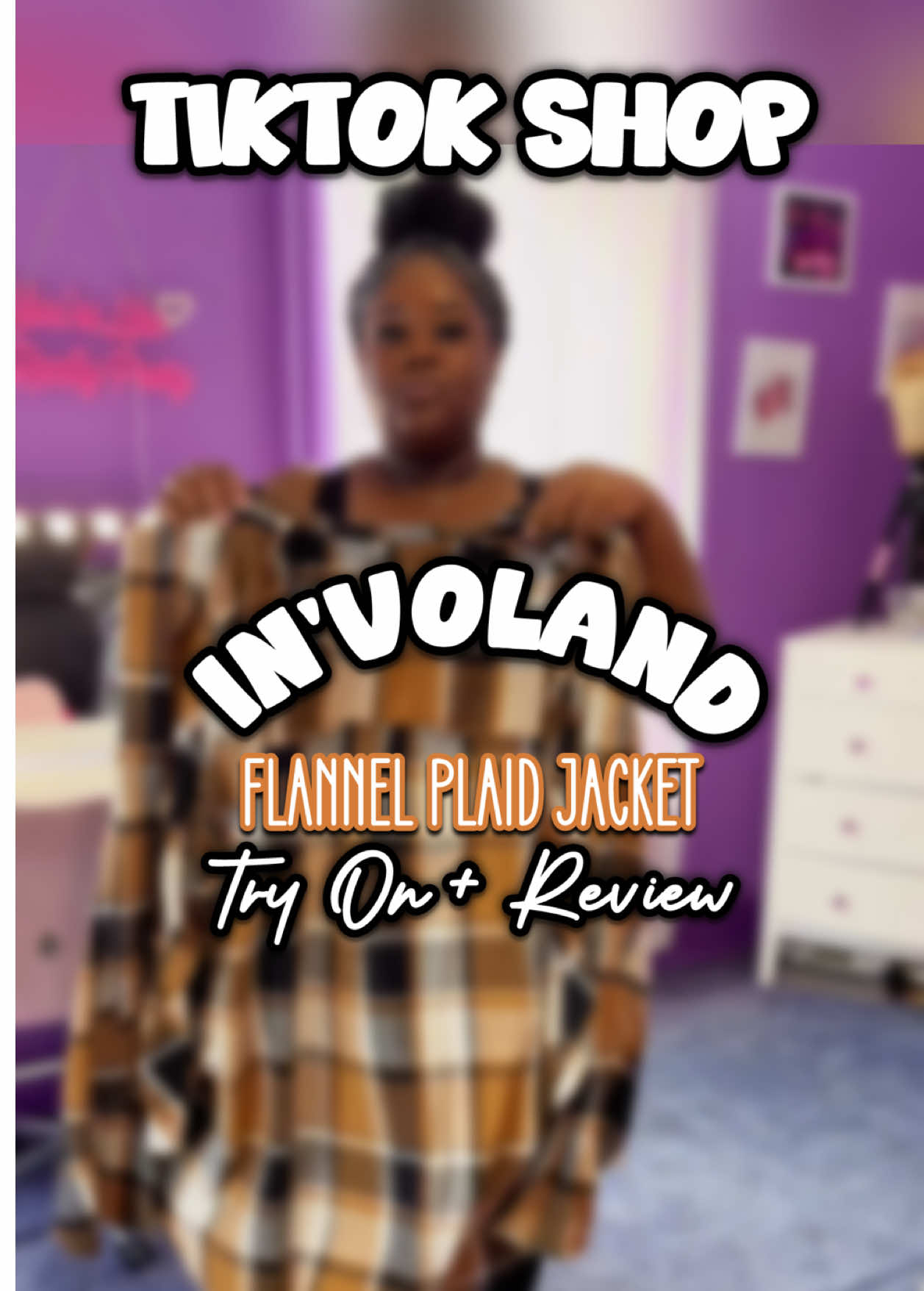 This flannel jacket from @IN'VOLAND Boutique is a fall must have!  . . #fallmusthaves #plussizefashion #flannelseason #fallfashion #tiktokshoprestock 