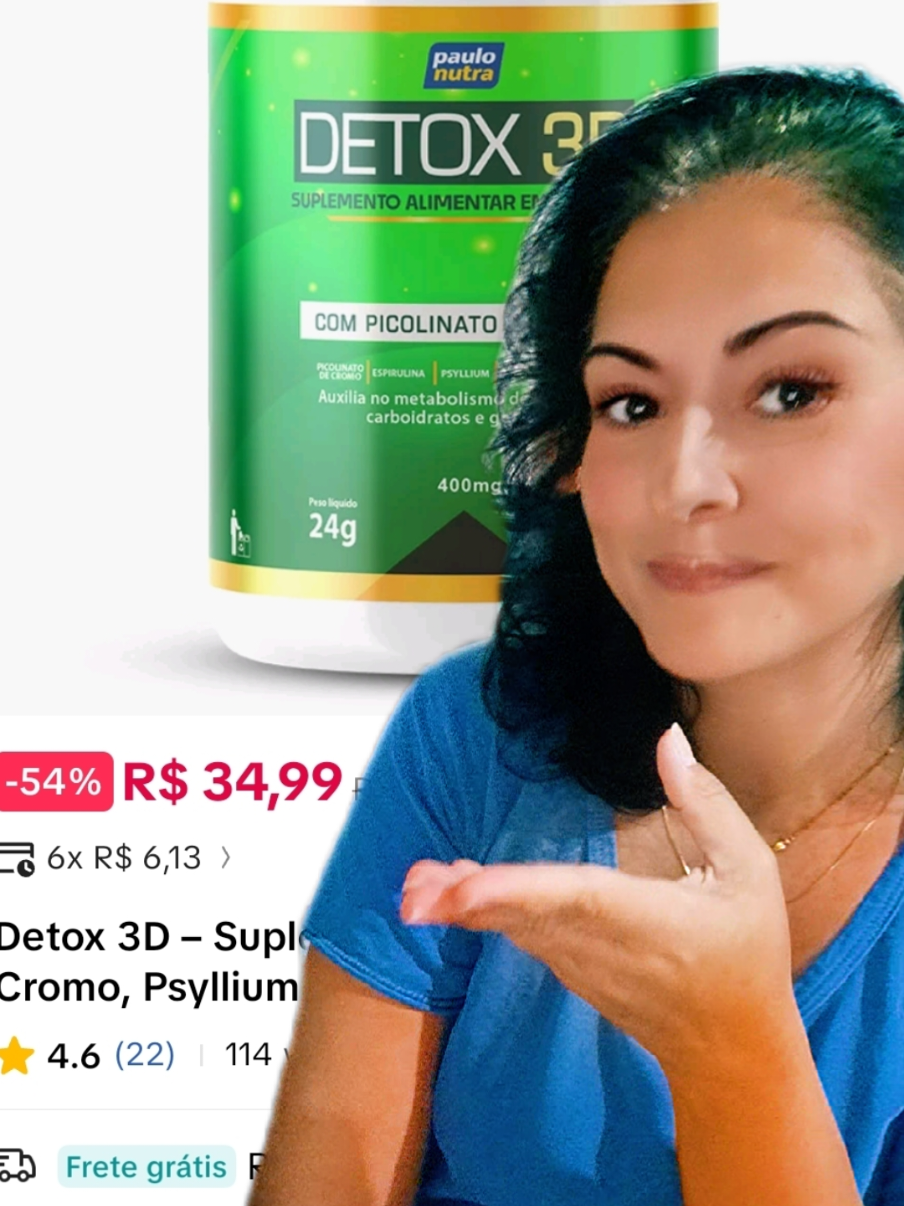 Detox 3D Suplemento com Picolinato de Cromo #suplementos #tiktokshop #parceria #natuuglobal 