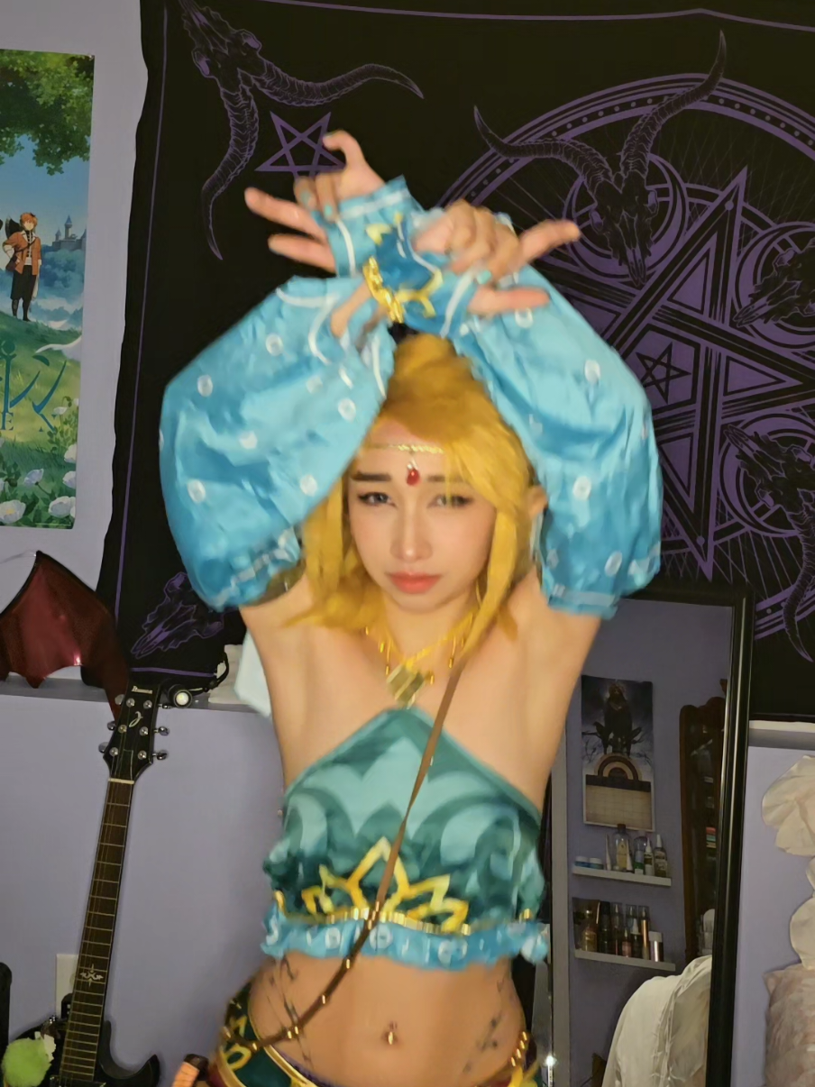 no one believes me when I say I've got a monster 😔🤛 #fypシ #botwlink #botw #gerudolinkcosplay #linkcosplay 