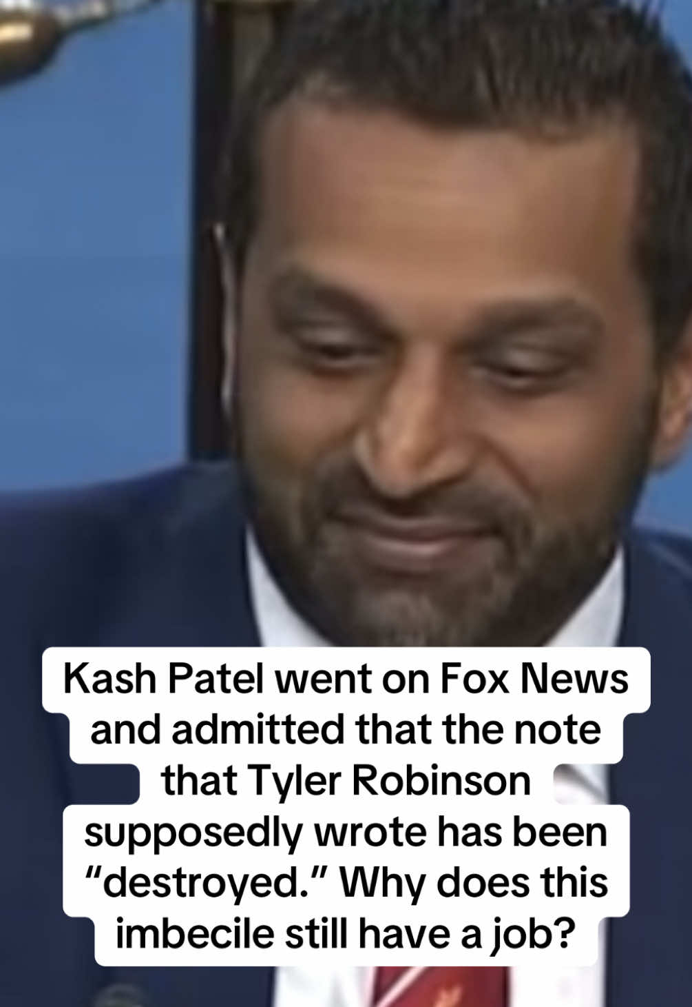 Can you imagine LOSING a KEY piece of evidence in a MAJOR investigation and KEEPING your job after that? These bumbling idiots are just laughing at us, while getting away with all of their idiocy. This is the stupidest timeline. #TylerRobinson #CharlieKirk #KashPatel #FBI 