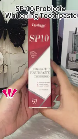 SP-10 Probiotic Whitening Toothpaste!!#US #fyp #foru #tiktokshop #tiktokmademebuyit 