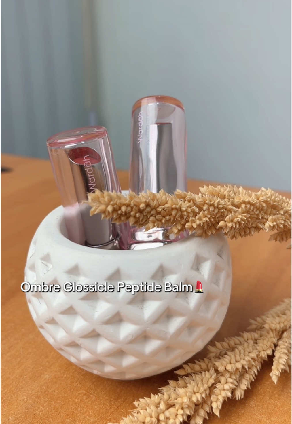 Ombre Glossicle Peptide Balm✨💄 #glossiclepeptidebalm #wardah 