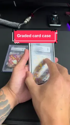 Love that these graded card cases come in different colors too.  #slabs #gradedcards #gradedcardcase #pokemoncards #tiktokshopcreatorpicks 