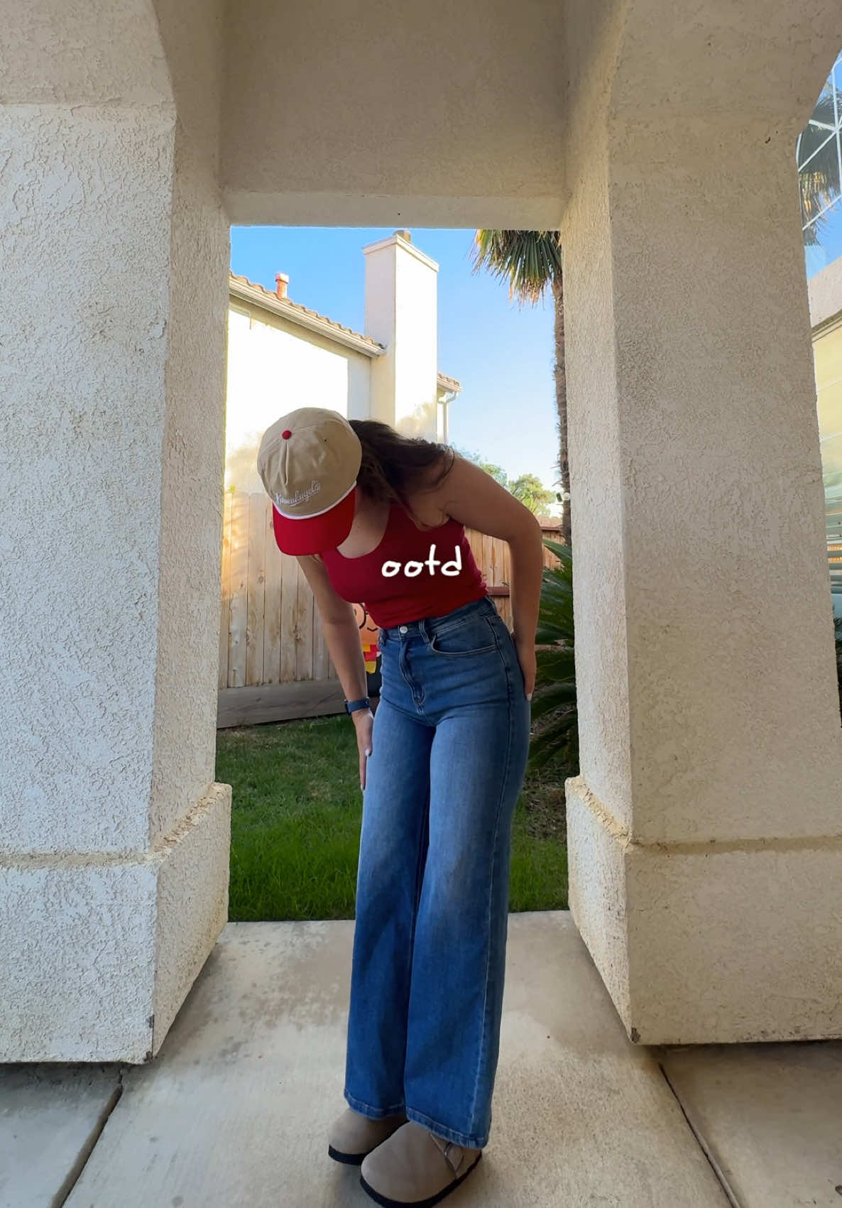 Little red moment ❤️✨  Wearing a size 26 in the jeans!!   - #fy #OOTD #jeansoutfit #ootdinspo #tiktokshop 