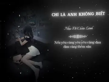 CHỈ LÀ ANH KHÔNG BIẾT..! #nhacdechualanh #lyrics #lyricsvideo #lyrics_songs #nhachaymoingay