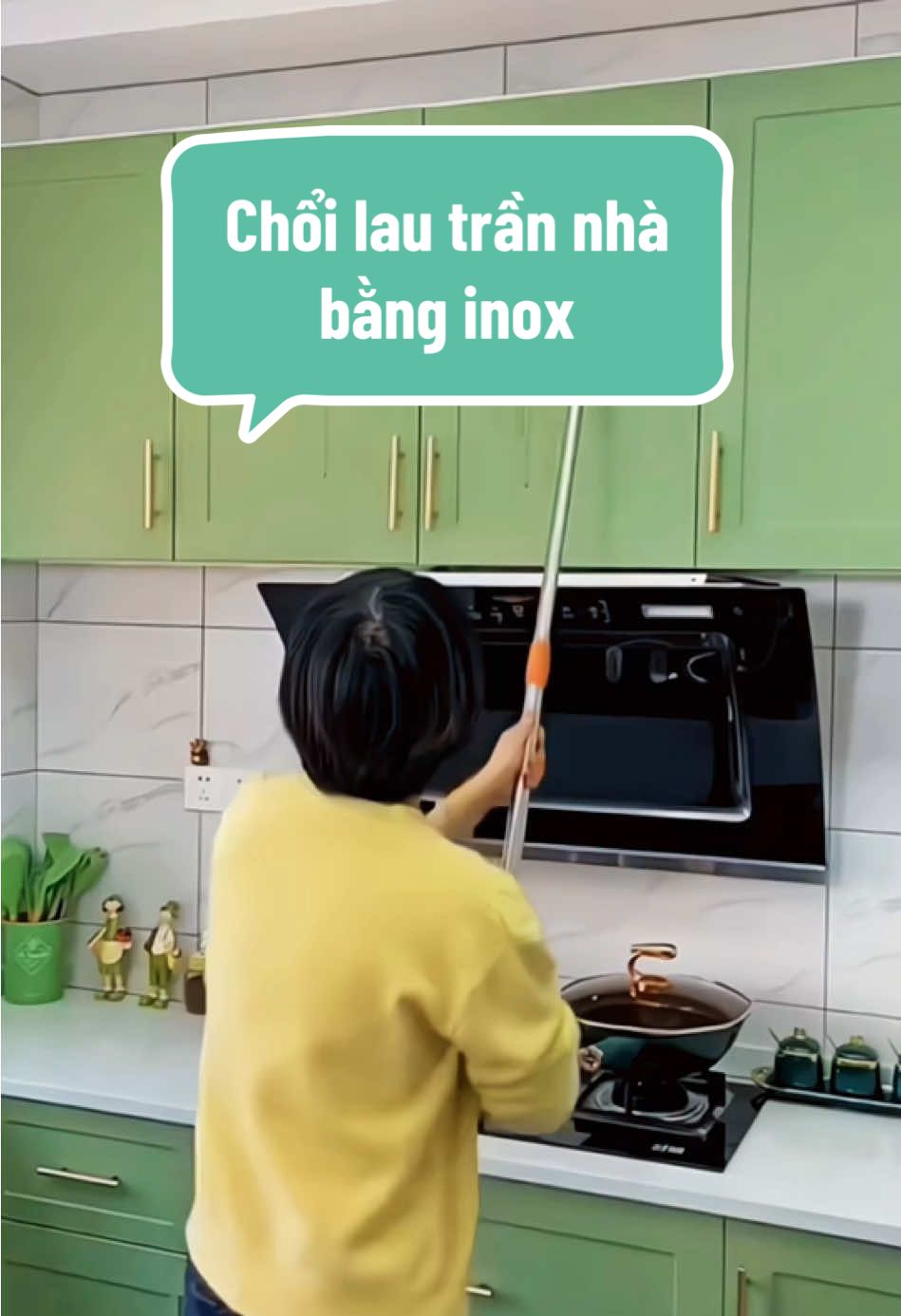 Chổi Lau Trần Nhà Bằng Inox Tiện Lợi #choilautrannha #choilautrannhagapgon #dogiadungtienich #xuhuong 