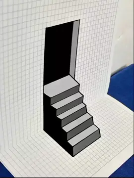dibujo escaleras en 3D.