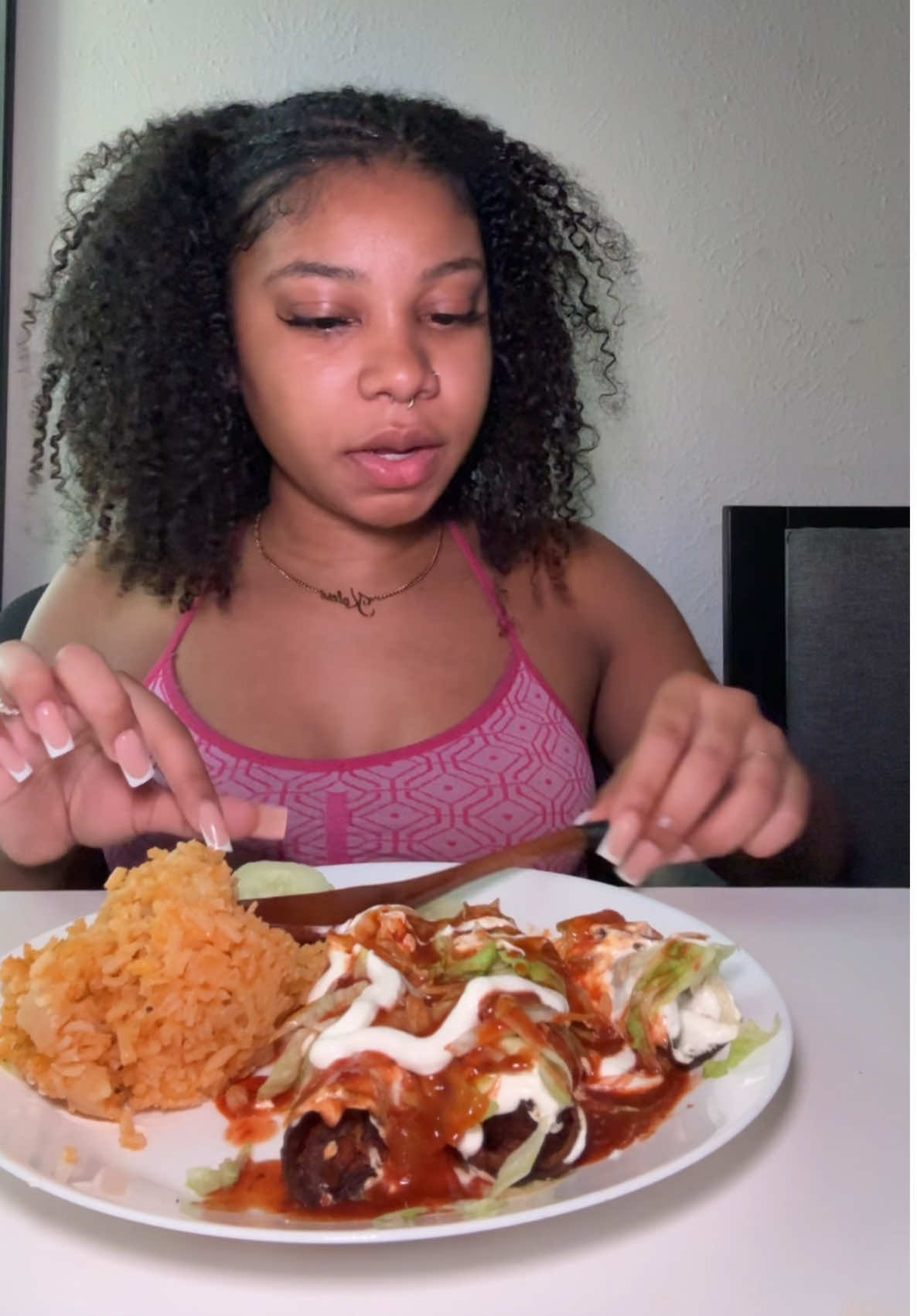 Chicken flautas🩷 #fyp #food #mukbang #Foodie #yummy 
