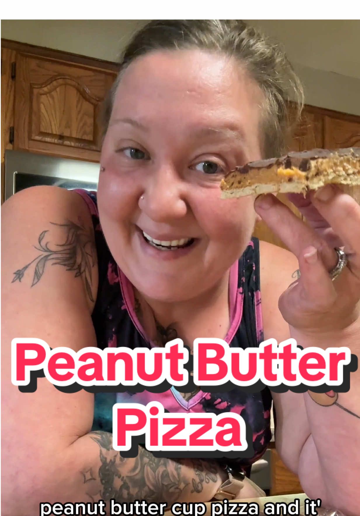 Peanut butter cup pizza #Recipe #protein 