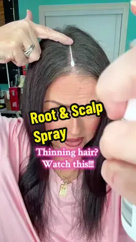 Thinning hair? You need this! @IGK Hair #thinninghair #thinhairhacks #rootspray #covergrayhair 