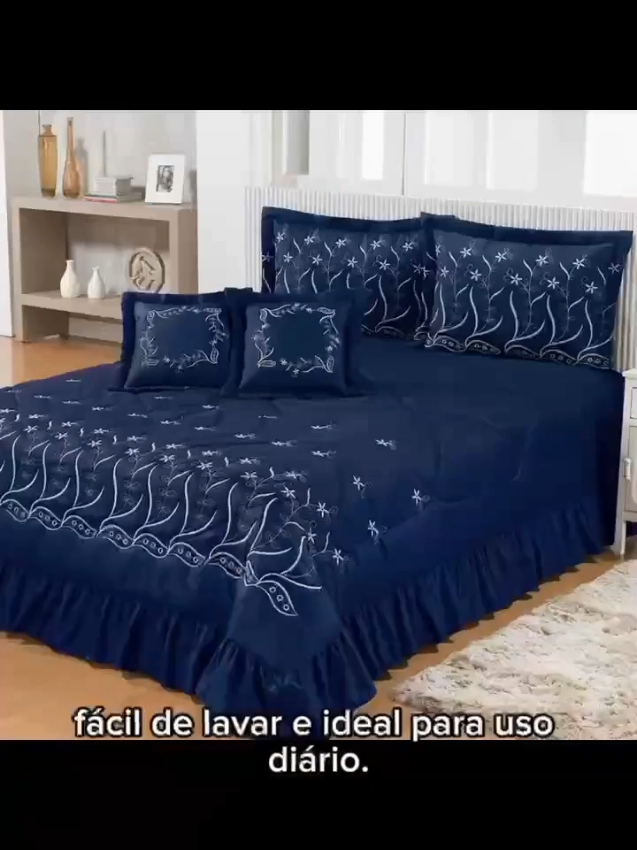 Dê uma olhada em Kit Roupa de Cama Colcha Cobre Leito Desejos 7 Pecas Bordado com Almofadas Solteiro Casal Queen King por R$119,90 - R$189,90. Compre na Shopee agora! https://s.shopee.com.br/3LHgZ3lyzk Ou busque na Shopee usando esse código na barra de busca  BDH-YBB-GDV #edredom #coberta  #manta #cobreleito #colcha