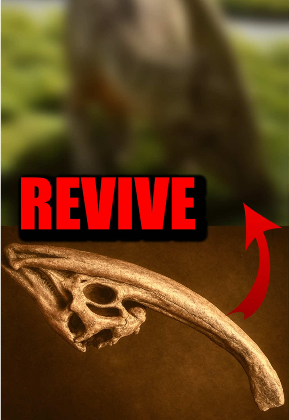 AI revives dinosaurs🤯 #parasaurolophus #dinosaur #ai #fyp 