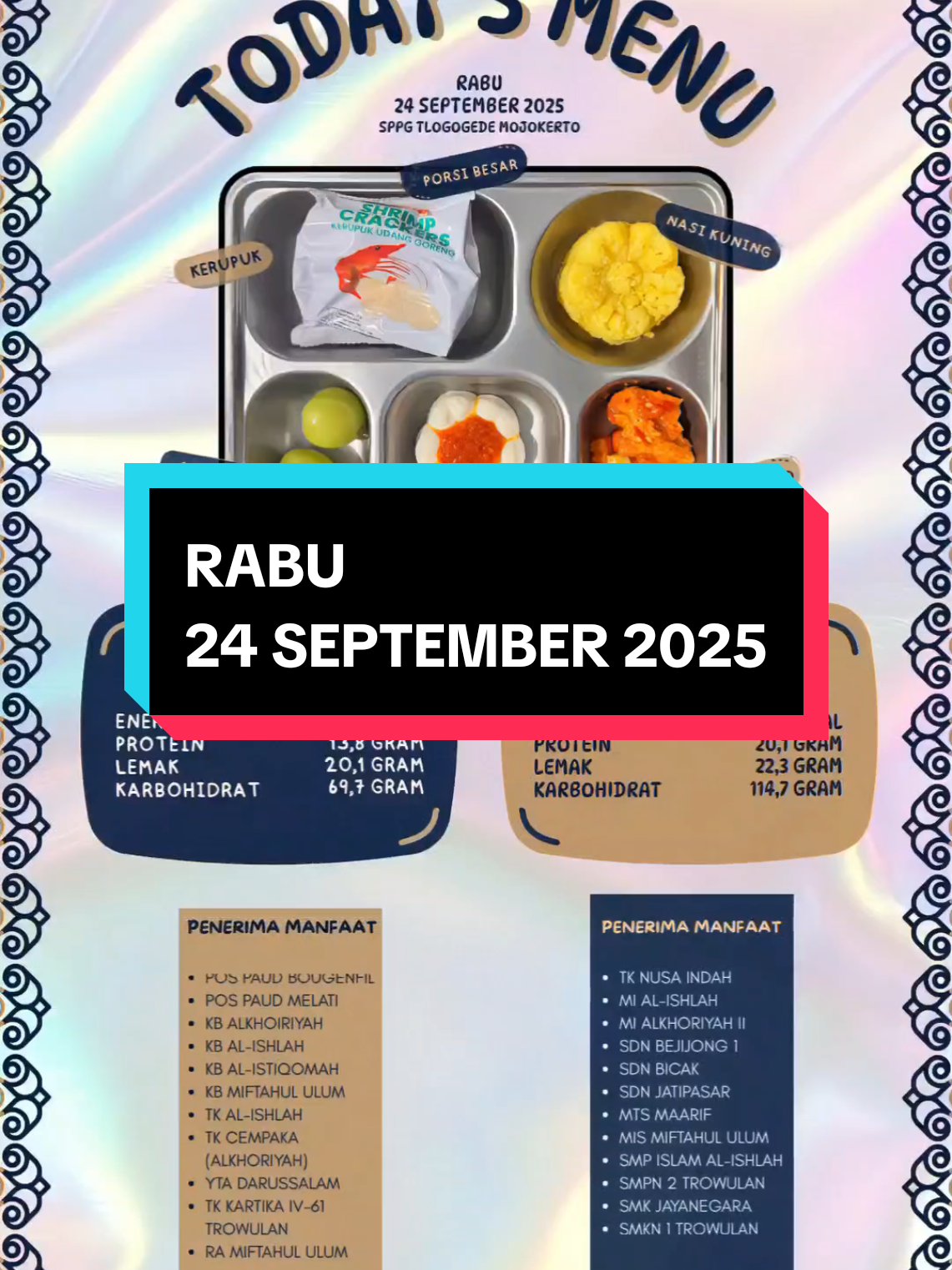 Siapa yg request naskun nih #sppg #mbg #makanbergizigratis #badangizinasional #sppgtlogogedemjk 
