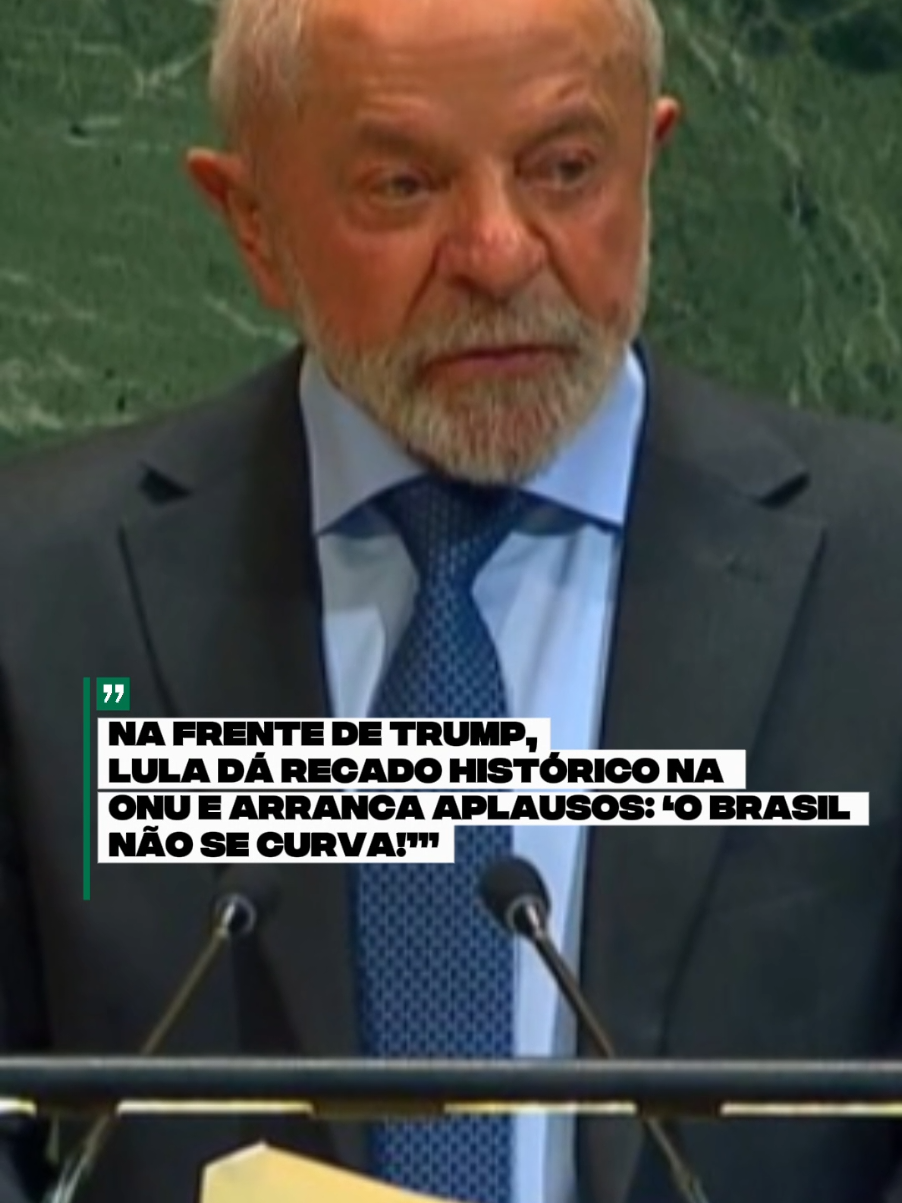 “Na frente de Trump, Lula dá recado histórico na ONU e arranca aplausos: ‘O Brasil não se curva!’” #lula #noticias #donaldtrump #onu 