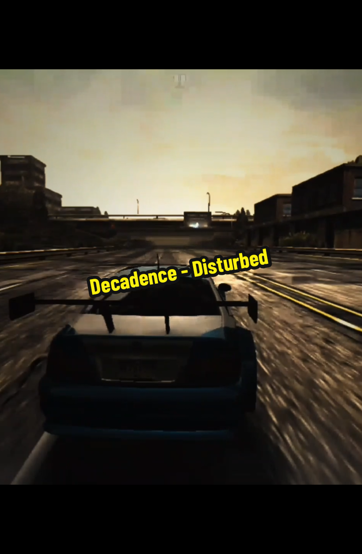 Decadence - Disturbed #decadence #disturbed #needforspeedmostwanted  #nfsmostwanted  #lyrics 
