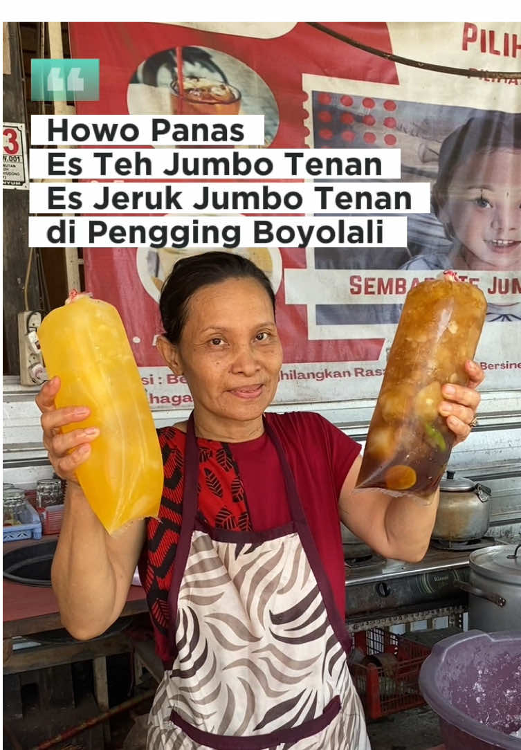 Es Teh Jumbo Tenan  . . Harga Es Teh Jumbo Tenan 6k Buka Jam 08.00 - 18.00 📍Pengging Boyolali  #estehjumbo #estehjumbotenan #penggingboyolali #boyolali 