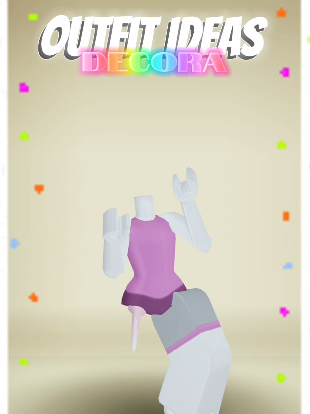 outfit ideas decora for U girl!🌈UGC items from Shimmari ✨#decora#outfitideasgirls#avatarcreatorroblox#cute#ugc 