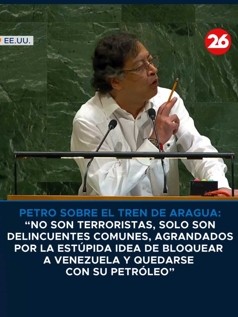 🇨🇴 Petro habló del tren de aragua en la ONU, cargó contra Trump en la ONU, defendió a los migrantes y denunció un genocidio en Gaza #Cana26 #ONU #Gaza #TrenDeAragua #GustavoPetro #Colombia