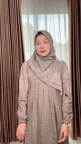 Lembutnya bahan ceruty, senyaman warna land yang meneduhkan 😍🥰🥰#dresssethijab #fyp #dresssimpledanelegant   #NaturalTone #CerutyFlow