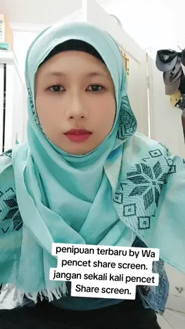 hati hati ya man teman. modus penipuan ada lagi by wa share screen. jangan pernah pencet share screen ke orang yang tak di kenal. karrna data2 data penting kita akan terlihat termasuk pin mbanking, kode otp dan data2 penting lainnya.