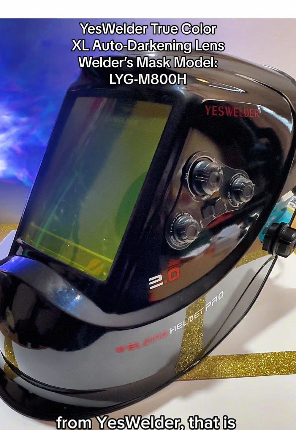@YesWelder Store 🔥🔥🔥YesWelder LYG-M800H Auto-Darkening X-Large Viewing Lens Blue Light Blocking True Color Welder’s Mask #YesWelder #welding #mask #fabrication #tools 