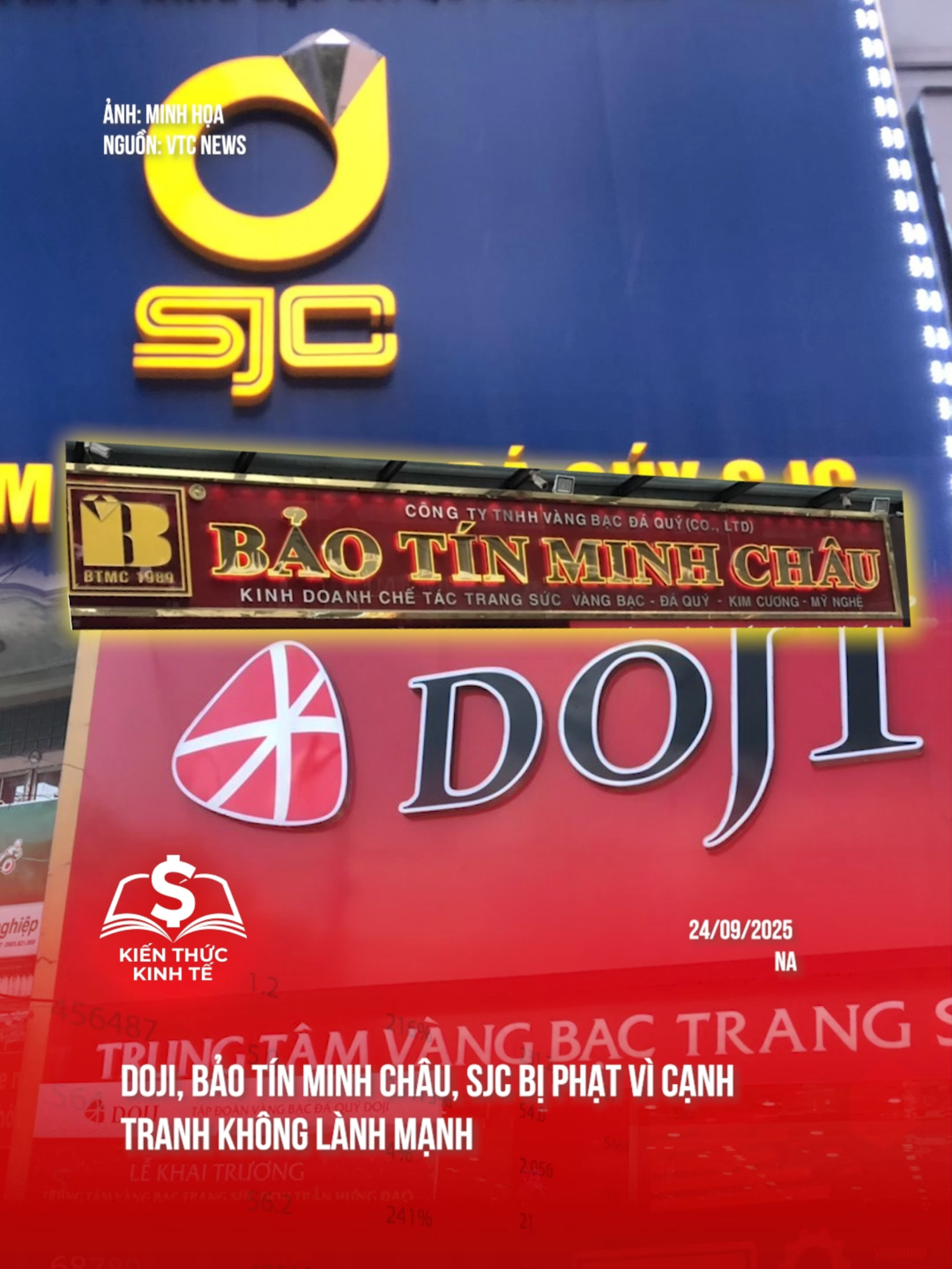 Doji, Bảo Tín Minh Châu, SJC bị phạt vì cạnh tranh không lành mạnh! #tiktoknews #kienthuckinhte #taichinhkinhte