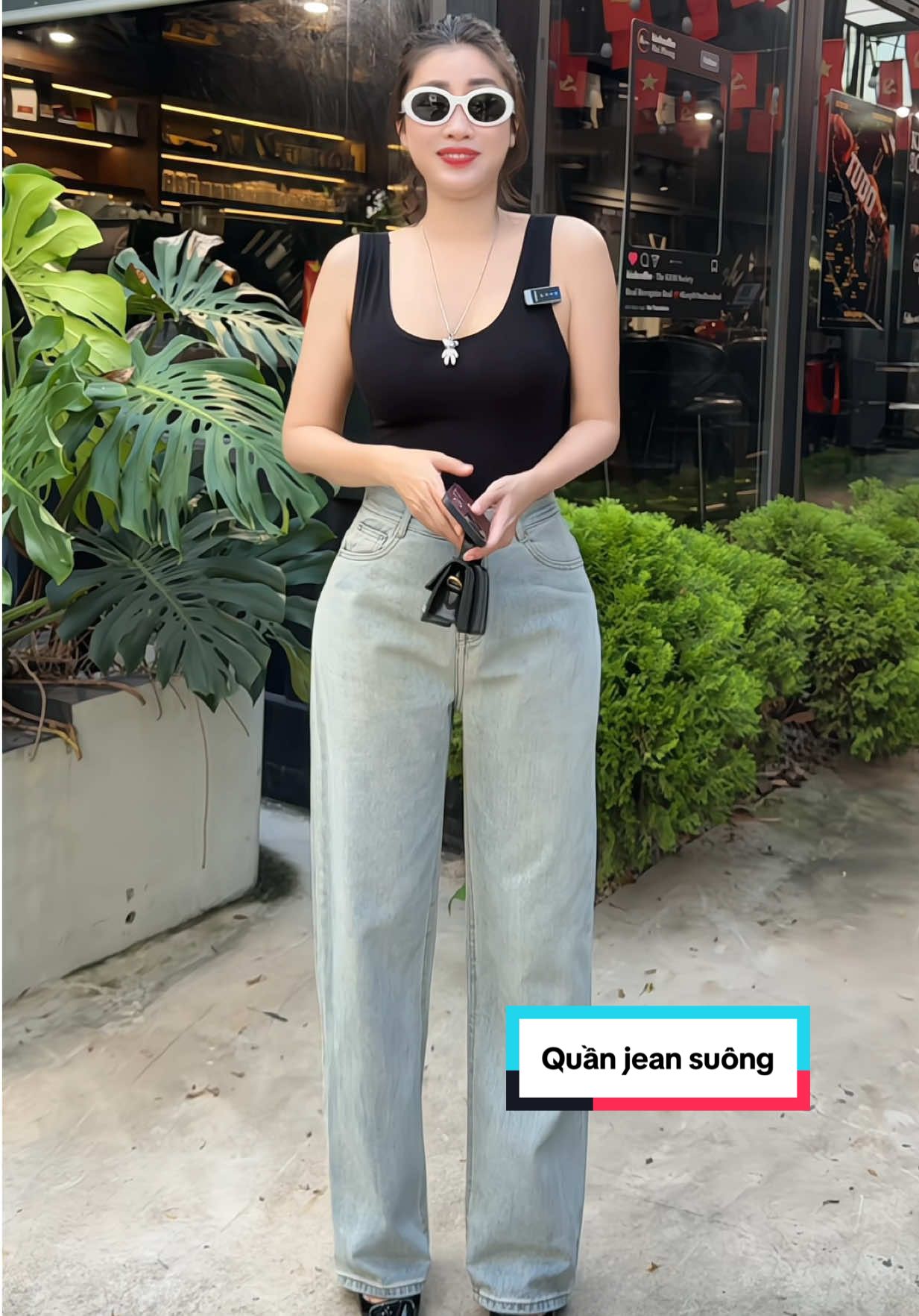 Quần jean suông#phượng_phơi_phới1982 #review #thời_trang_nữ #quần_jean_suông #quần_bò_suông 