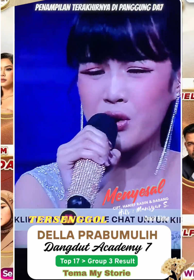 IKHLASNYA PENAMPILAN TERAKHIRMU DELLA PRABUMULIH DI PANGGUNG DA7 Semoga sukses dirimu setelah ini #dellada7 #dellaprabumulih #dangdutacademy7 #menyesal #dellatersenggol 