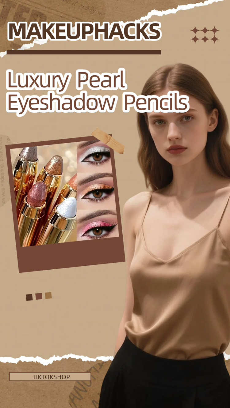 ¡Perlas de Lujo! Sombras que duran TODO el día. #tiktokshop#fyp  #beauty  #Maquillaje
